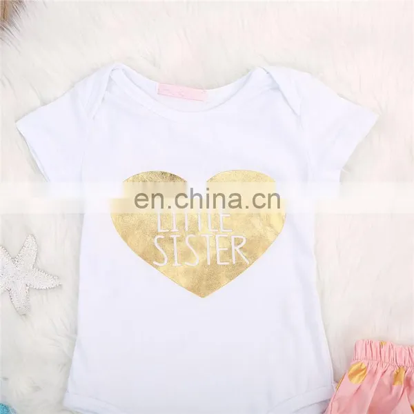 Baby Clothes Fashionable Short Sleeve Kids Romper Set photo-2