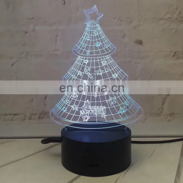 Pattern 7 Colorful Change Energy Saving USB Led Night Lamp Kids Room Decoration 3d Led Night Lamp photo-7