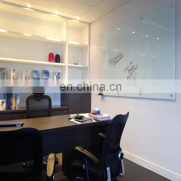 Frameless Glass Whiteboard in Various Sizes and Colours With Whiteboard Magnetic Eraser photo-6