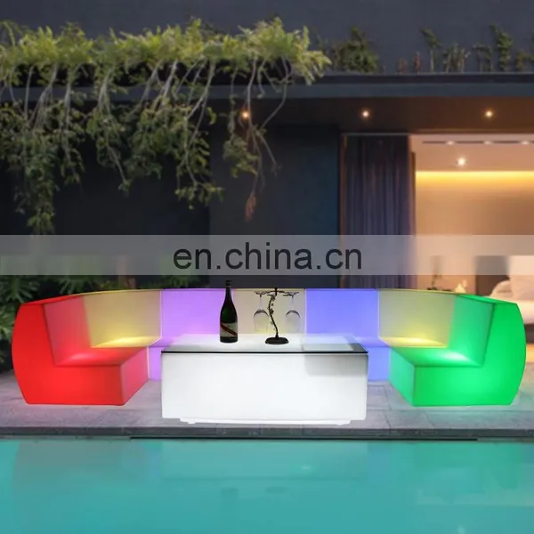Plastic Portable Bar Furniture Illuminated Led Bar Counter photo-4