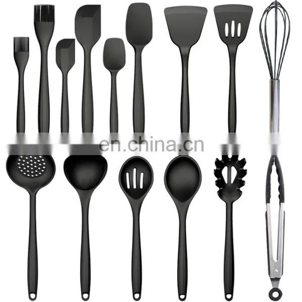 Stainless Steel Handle Heat-resistant Kitchenware 15 Piece Silicone Kitchenware