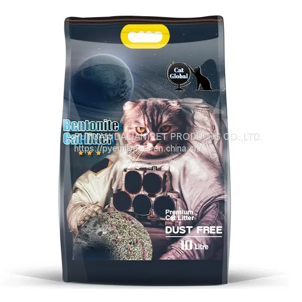 Wholesale Pet Kitty Sand Dust Free Cat Litter Best Bentonite Cat Litter 10L Clumping Colored photo-2