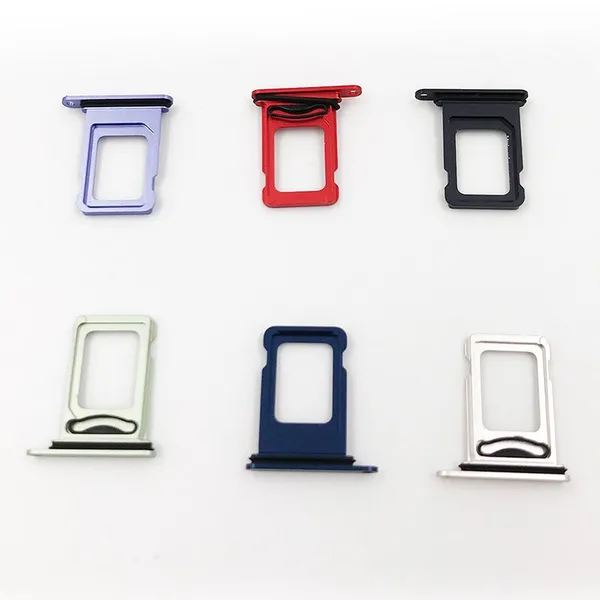 Mobile Phone Sim Cards For IPhone 12 Dual Sim Card Tray Slot Holder Adapter Cell Phone Spare Parts photo-3