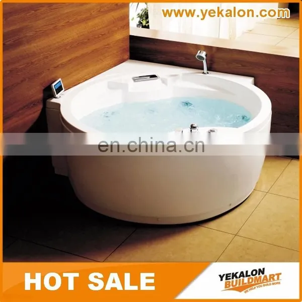 On Sale Good Design Acrylic Material Freestanding Corner Whirlpool Massage Bathtub Portable Bathtub For Adults photo-2