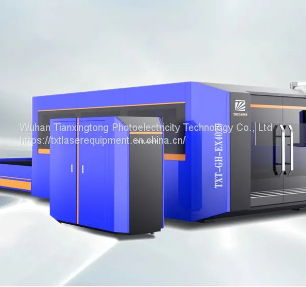 Fiber Laser Cutting Machine With Fully Enclosed Cover And Exchange Table