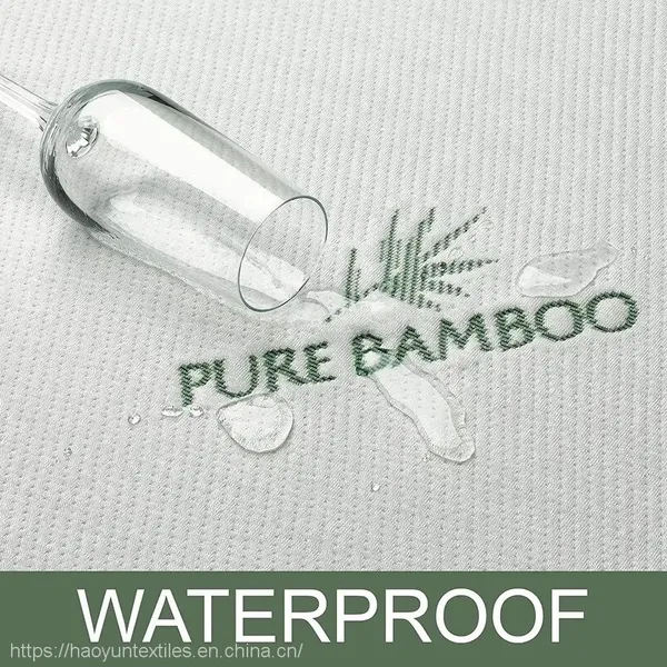 High Quality Hypoallergenic Waterproof Bamboo Jacquard Mattress Protector photo-3