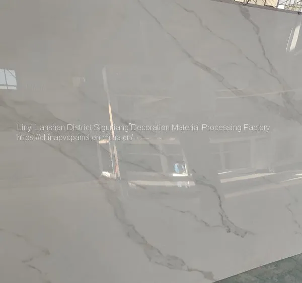 PVC Panel UV Panel PVC Marble Panel Made in China PVC Wallboard SPC High Gloss Board photo-4