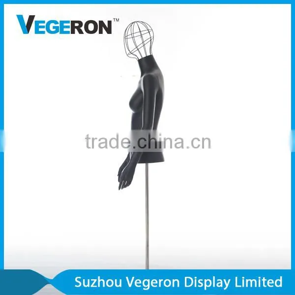 Half Body Female Torso Mannequin With Metal Head photo-3