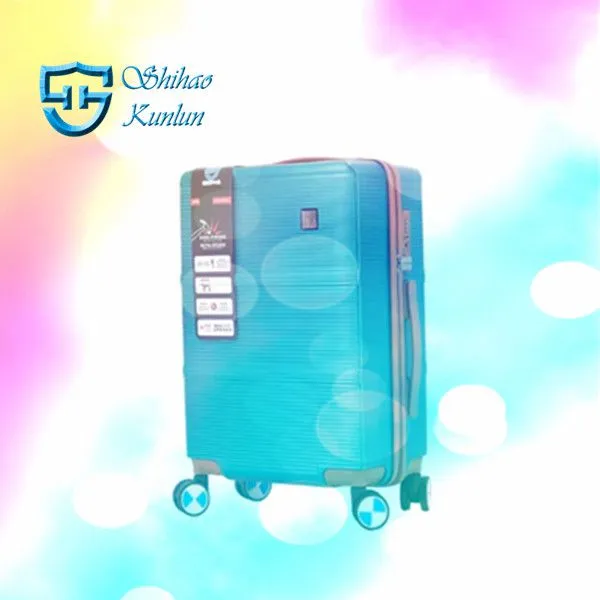 Portable Lightweight Capacity 100% New PP Suitcase Metal Luggage Travel Suitcase PC Boarding Luggage photo-2