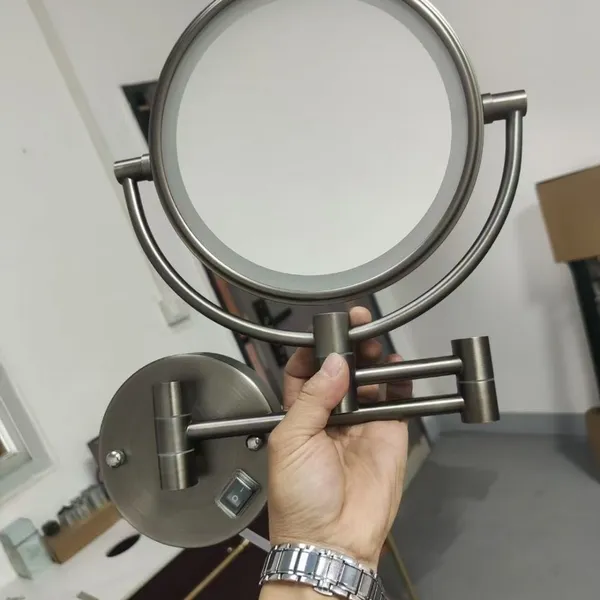 Customized Bear-shaped Mirror, Luxury and Unique-shaped Creative Smart Mirror, Bathroom LED Makeup Mirror, Wall-mounted Bathroom Mirror photo-4
