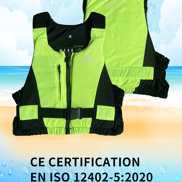 Nylon outer vest CE certification Buoyancy EPE foam vest PVC foam surfing jacket Nylon outer