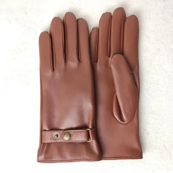 High Quality Leather Gloves Wholesale Fashion Women Winter Gloves and Mittens photo-4