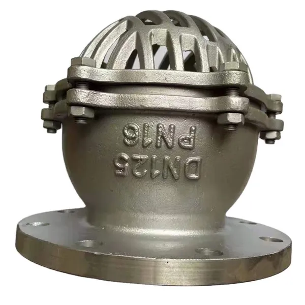 BS Standard PN10/16 DN40-DN400 Flange Stainless Steel 304 Foot/Bottom Valve With Stainless Steel Filter for Pump Check Valve photo-4