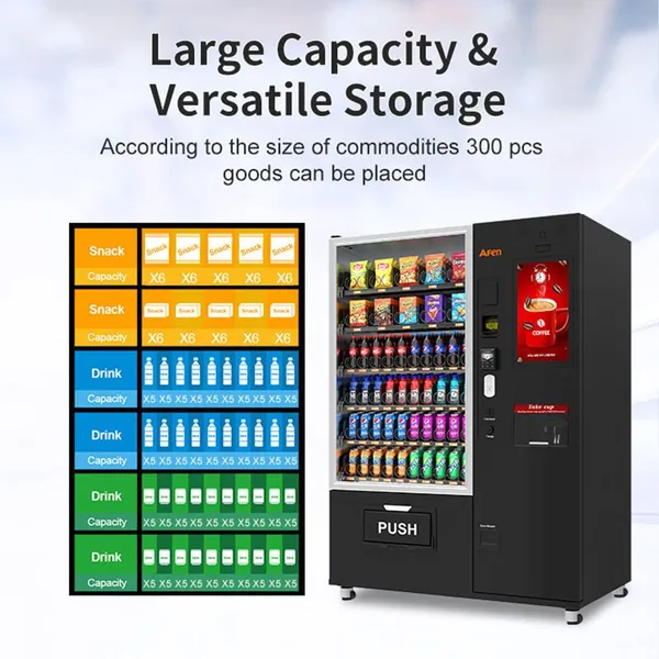 AFEN Cell Cabinet Community Store Instant Noodle Cup Noodle Healthy Coffee Vending Machine photo-4