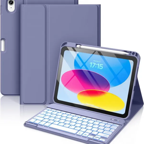 Backlight Keyboard Case for IPad Air 13inch2026/2025/2024 & IPad Pro12.9(2018/2020/2021/2022) & IPad Pro13inch 2024-2025