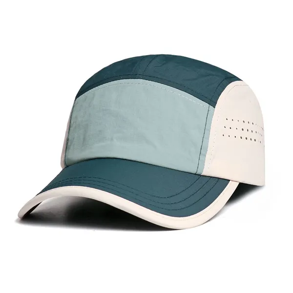 Customized Flat Brim Waterproof Breathable Quick-Drying 5 Panel Mountain Cap Baseball Cap Camp Caps photo-3