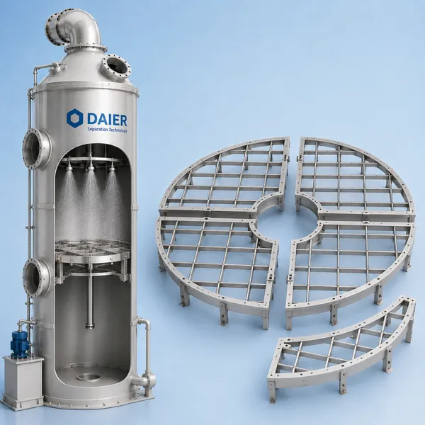Mist Eliminator Support Grid Frame for Demister Pad Installation