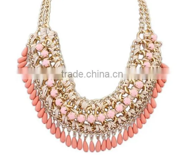 Fashion Necklaces 2016 Necklaces Jewelry Type Latest Design Beads Necklace Statement Necklaces photo-4