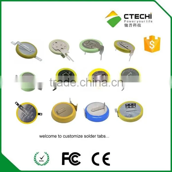 Famous Brand CR2032 Button Battery With Solder Tabs Tags Pins for Active RFID Tag photo-6