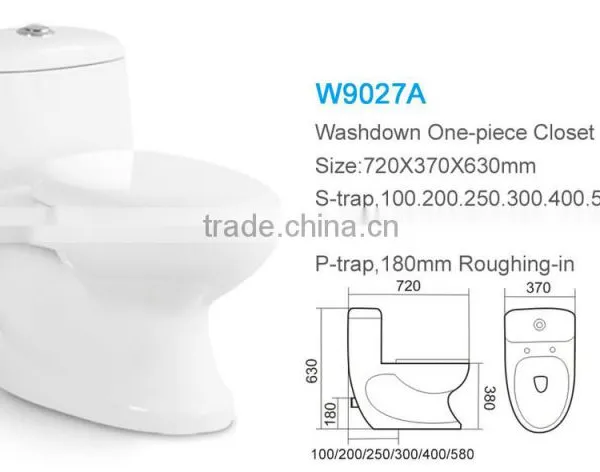 W9027 China Toilet Supplier Washdown Toilet wc Ceramic Toilet photo-2