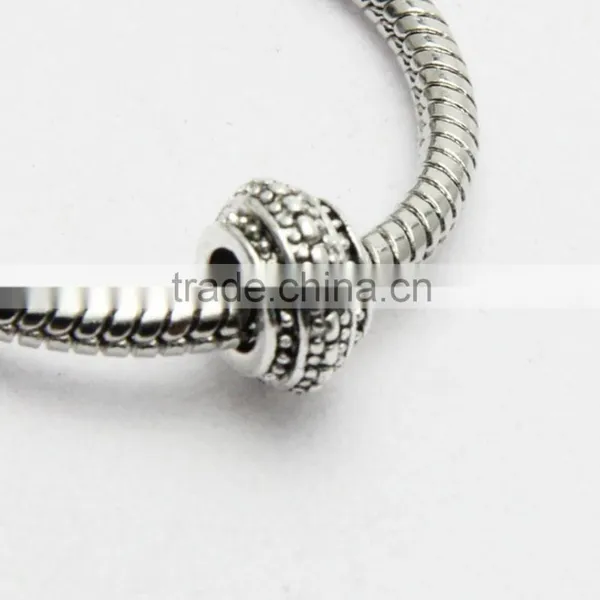 Wholesale Pdora New Style DIY Large Hole Drum Shape Zinc Alloy Beads photo-3