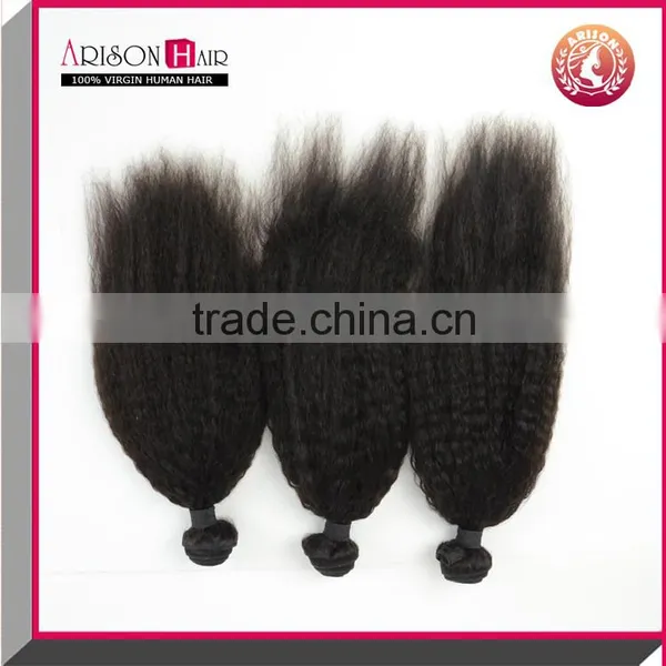 Fashion Hair Top Grade 7a Virgin Human Malaysian Kinky Straight Hair Weave photo-5