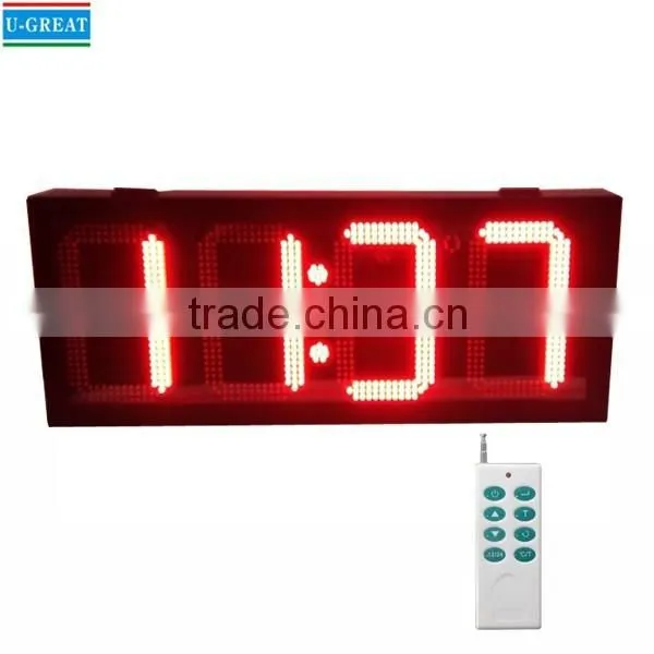 HD Outdoor RF Control Time Temperature Led Display Board photo-2