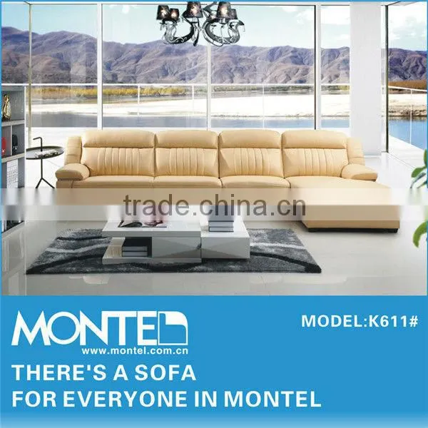 Leather Corner Sofa Set With Chaise Lounge photo-6