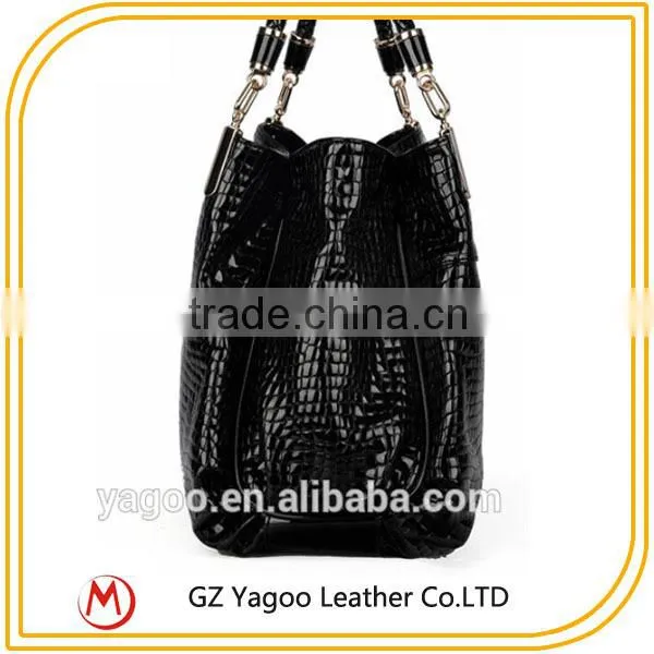 Good Quality Leather Handbag Ladies Purses and Handbags Croco Handbag photo-5