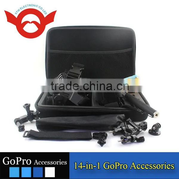Hot Cheapest 14 in 1 Gopro Accessories Set Kit For Cameras GoPro Hero 1 2 3 3+ 4 photo-4