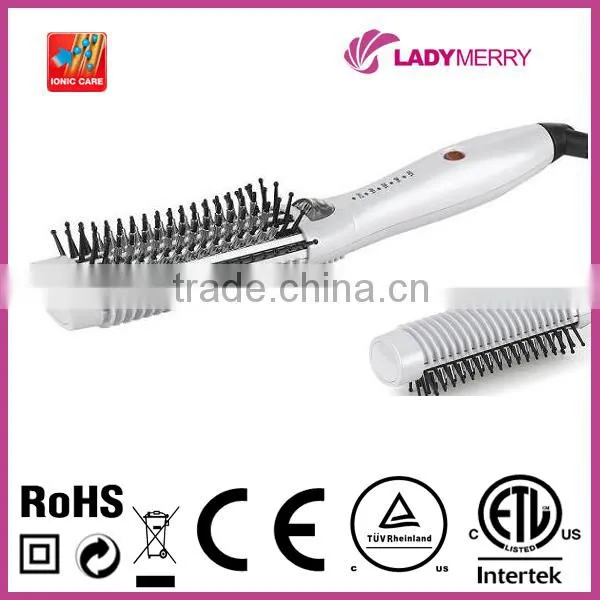 2016 100-240v Far Infrared Electric Hair Straightening Comb With Negative Ion Generating Function