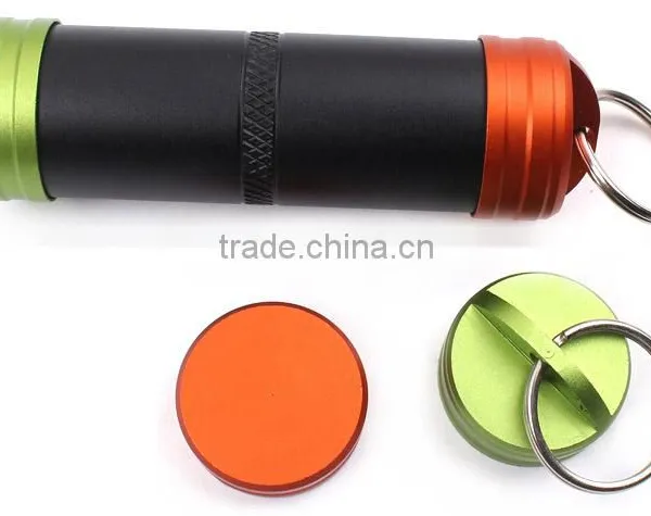 FDA Standard Custom Logo Metal Mini Capsule Keyring photo-6