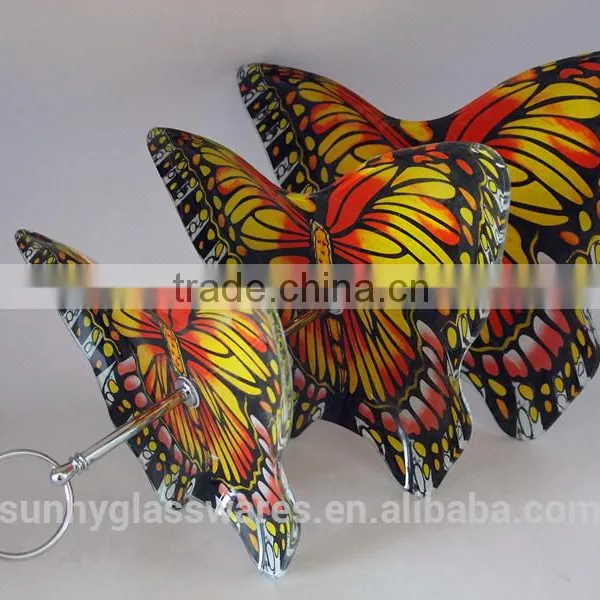 Creative Butterfly Plate of Three Layers of Glass photo-2