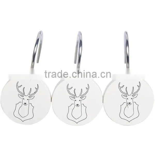 fashionable shower curtain hook,unique curtain hooks types,resin curtain hooks