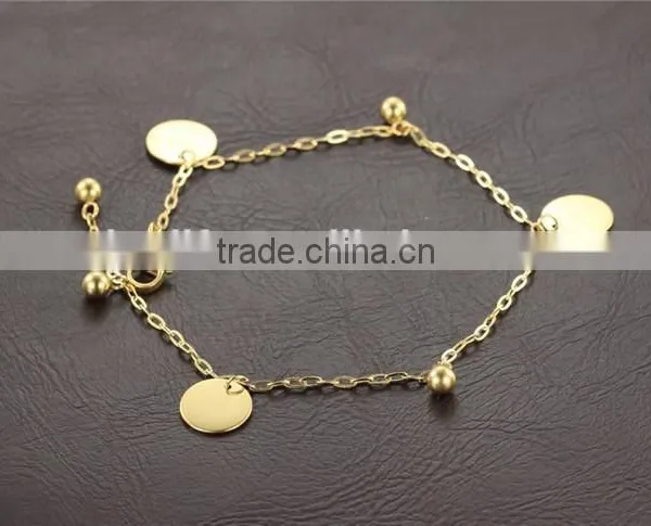Schmuck Jewelry Tag Charms Stainless Steel Gold Anklets Prices for Women photo-3