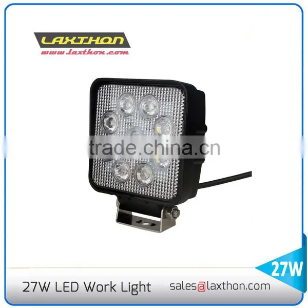 CE RoHS IP68 Spot Beam Flood Beam 27W Led Work Light for Suv Cars Quality Choice