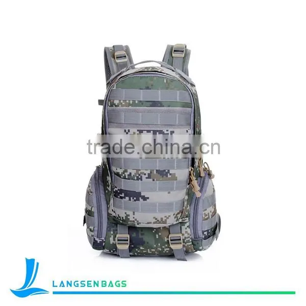 600D Waterproof Camouflage Camping Hiking Military Backpack