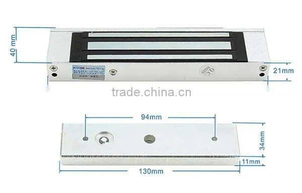 Wooden Door and Glass Door 12V Safe Electromagnetic Lock With 2 Lines and Time Delay photo-3