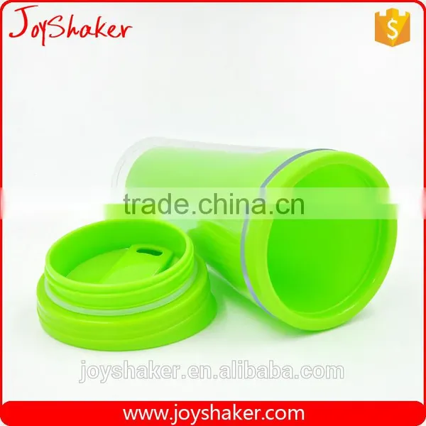 400ml BPA Free Double Wall Plastic Cup With Screw On Lid photo-6