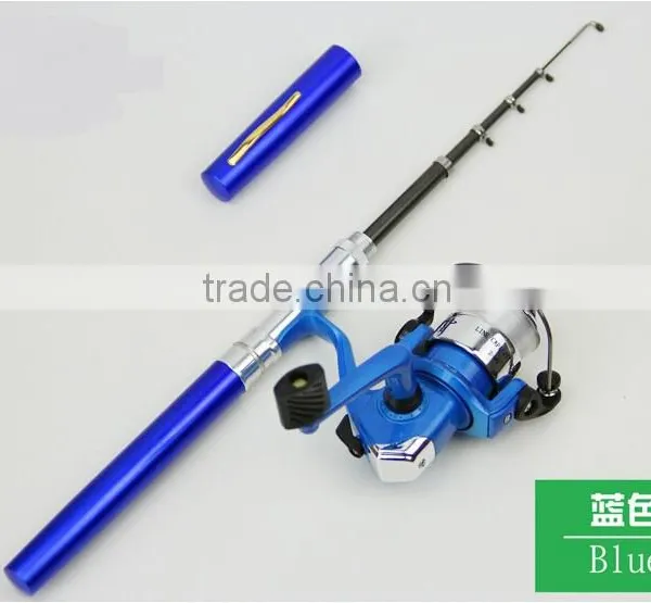 1 Meter Pen Style Fishing Rod Spinning Wheel Portable Mini Pen Fishing Rod Pole Kit H3 photo-6