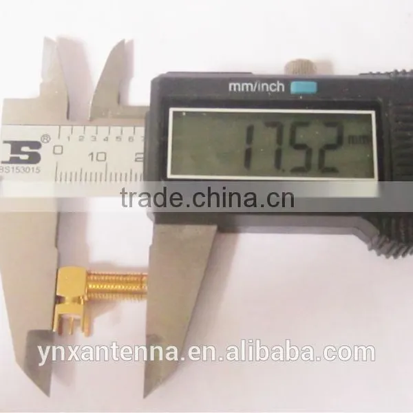RF Connector 4 Pins Right Angle SMA Female for PCB Chassis Mount