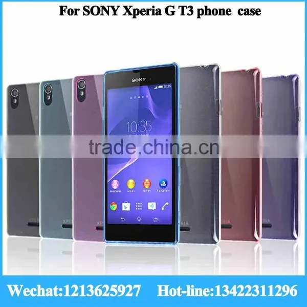 Ultra-thin TPU Cases Back Cover Case for Sony Xperia G T3 Hard Back Cover Case photo-6