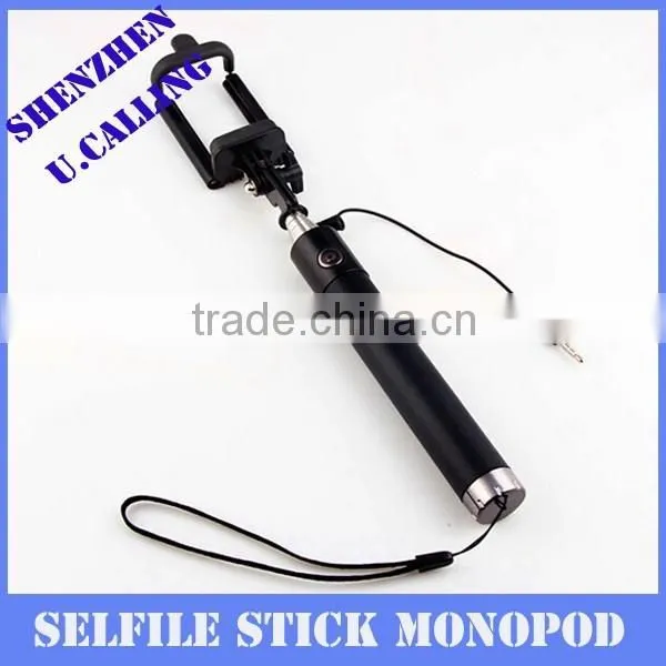 Top Quality Flexible Audio Cable Selfie Stick Folding Monopod For IPhone Smartphone photo-4