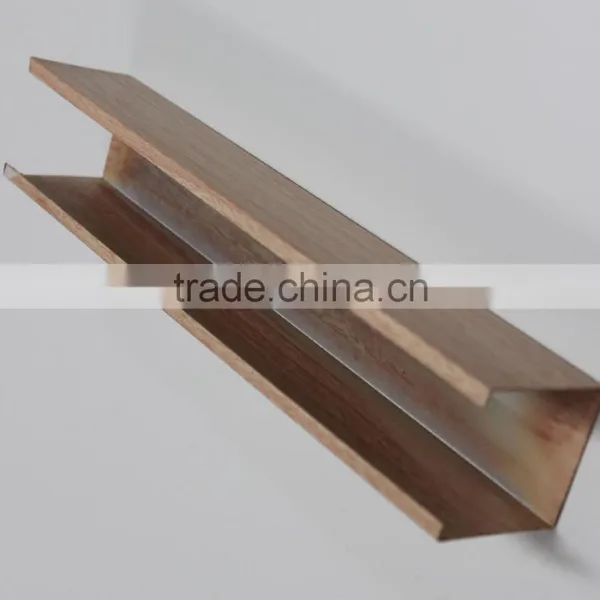 Super Evenness Wood Grain Suspended Ceiling Panel U Aluminum Screen Ceiling Tiles photo-2