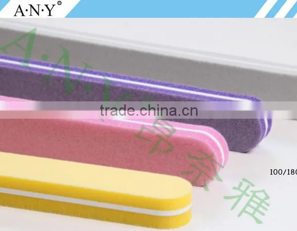 Professional Nail Care Polishing Sponge Sanding Nail File 100/180 Grit photo-5