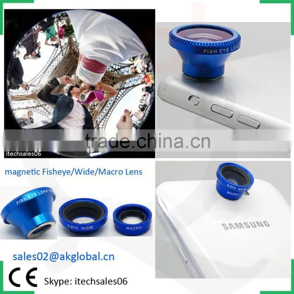 Zoom Camera Lens Magnetic 3 in One Lens Kit for Samsung Galaxy s4 s5 s6 Edge Note 3 4 5 photo-3
