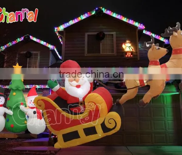 Best Toys for 2016 Christmas Gift Christmas Santa Sleigh Indoor Decoration photo-2