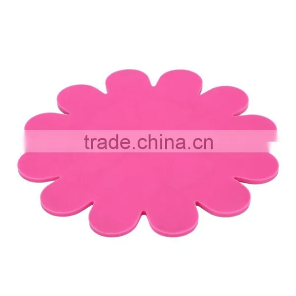 Flower Shape Coasters Silicone Placemat photo-3