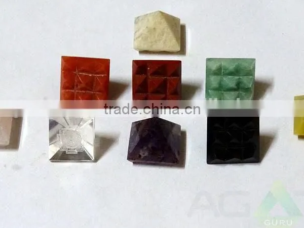 Mix Agate Stone Vastu Pyramids photo-2