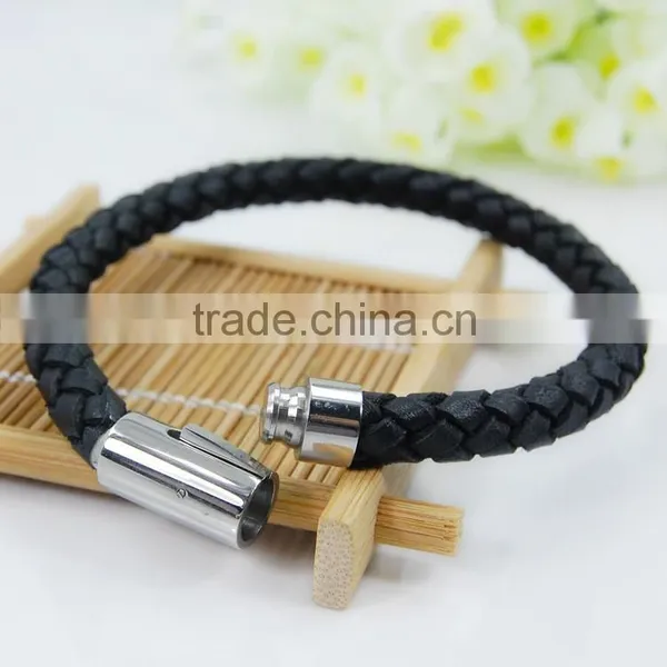 China Wholesale Real Leather And Luxury Leather Bracelet For Men photo-6
